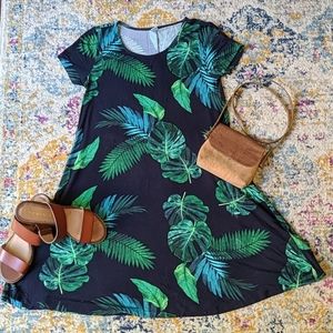 Jersey Swing dress with stretch